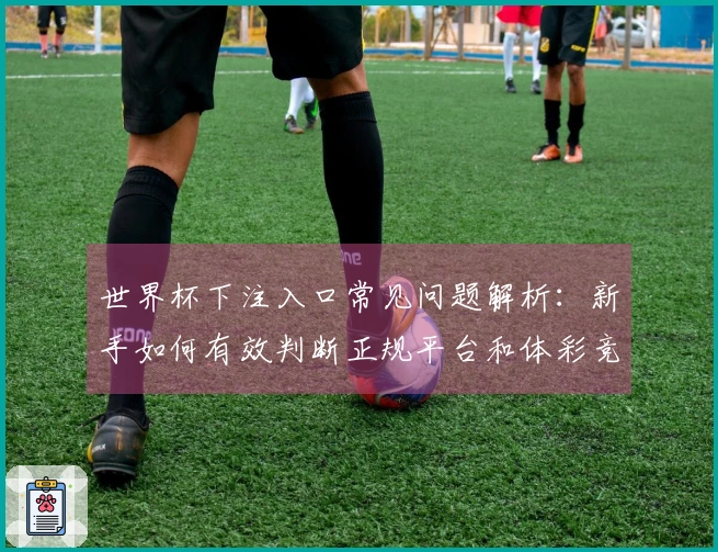 世界杯下注入口常见问题解析：新手如何有效判断正规平台和体彩竞猜流程？