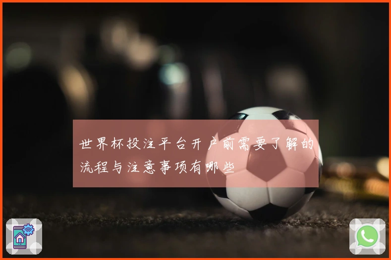 世界杯投注平台开户前需要了解的流程与注意事项有哪些