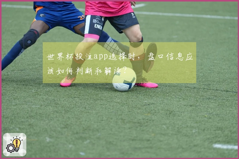 世界杯投注app选择时,盘口信息应该如何判断和解读?